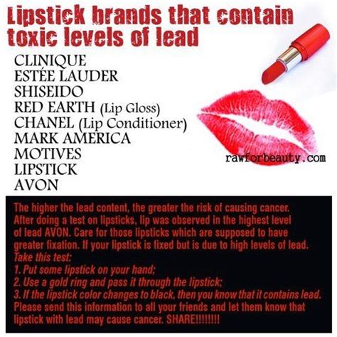 chanel lipstick contain lead